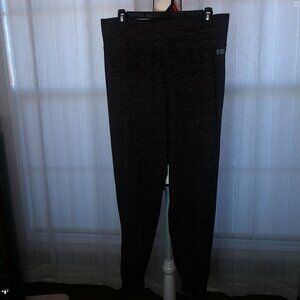 VICTORIA SECRET PINK ACTIVE Burgundy/ Black Fleck Joggers XL